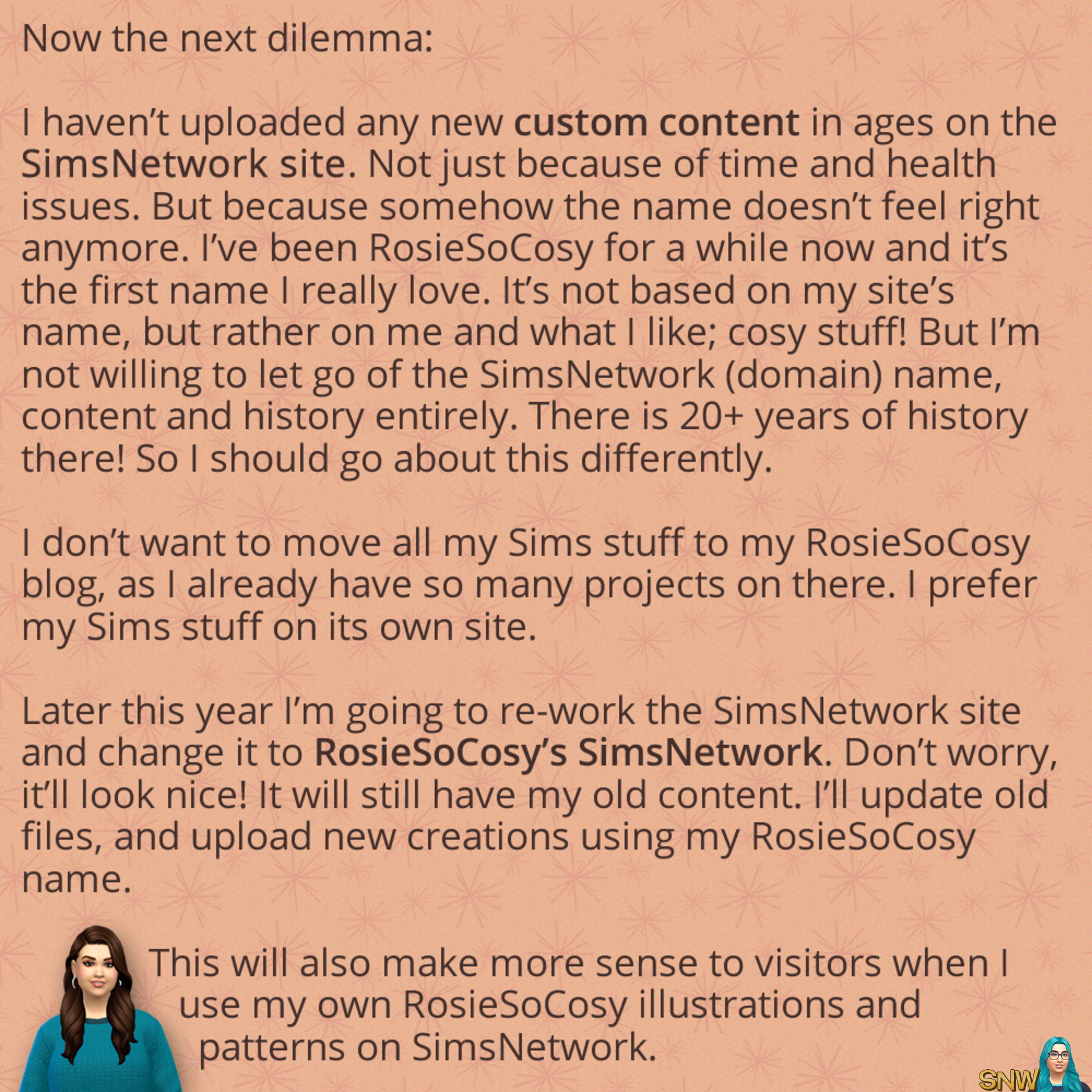 Important upcoming changes to SimsNetwork!